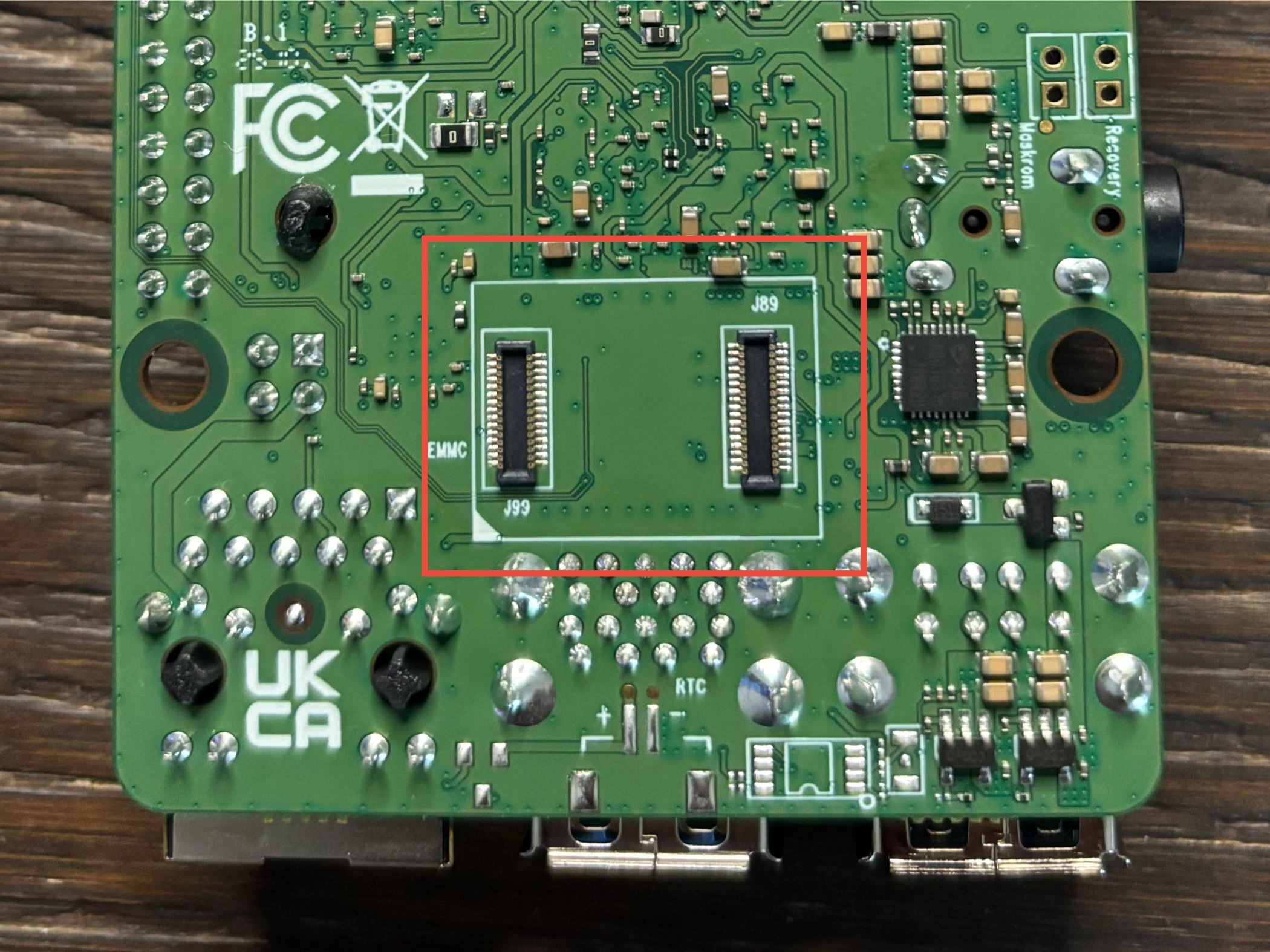 eMMC port on Radxa ROCK 5C